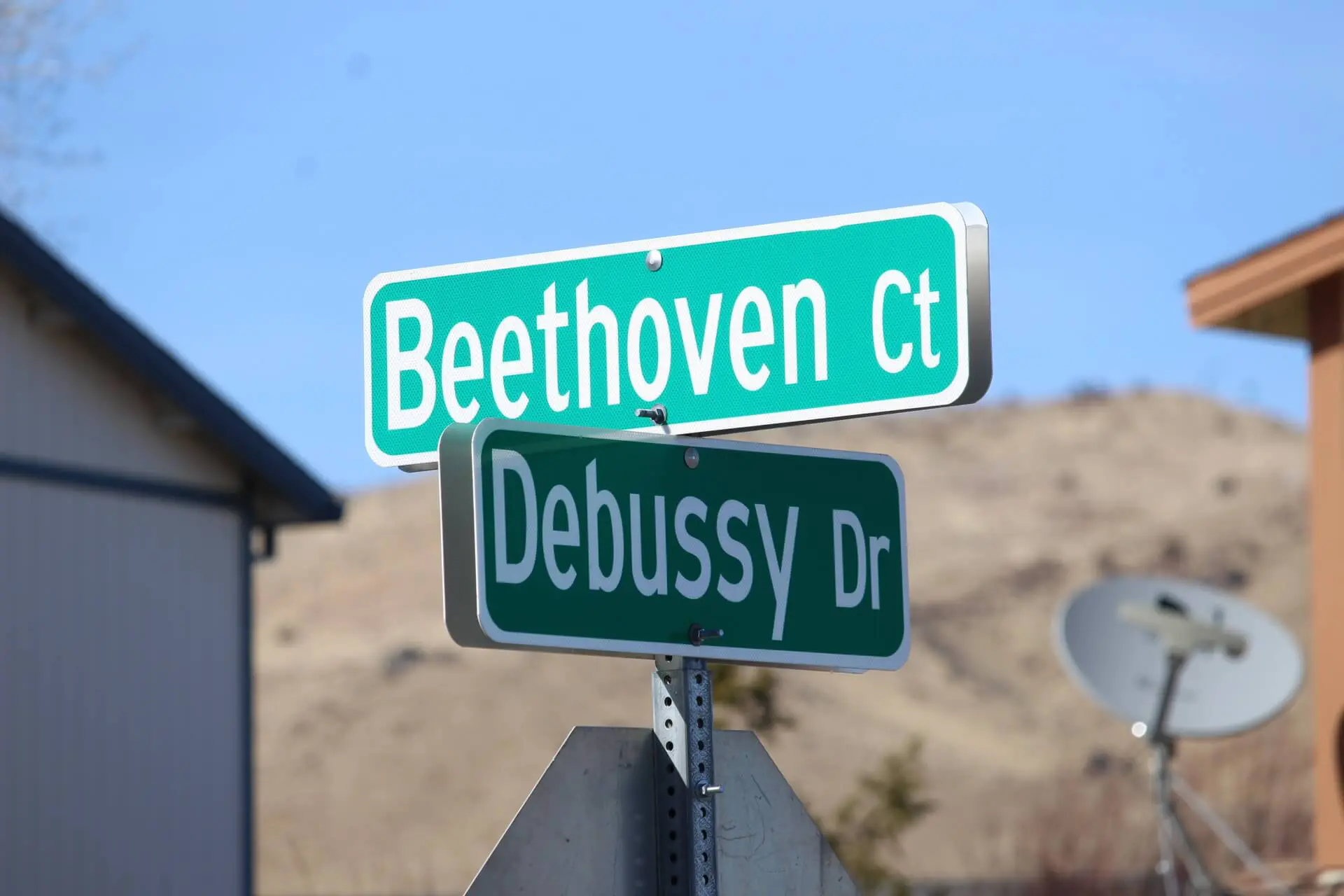 Highland Ranch Composer Street Signs