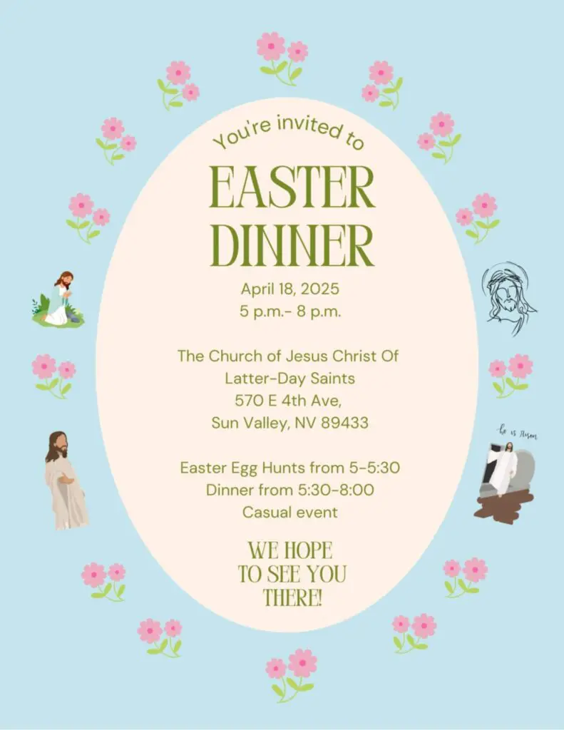 Sun Valley Easter Dinner 2025