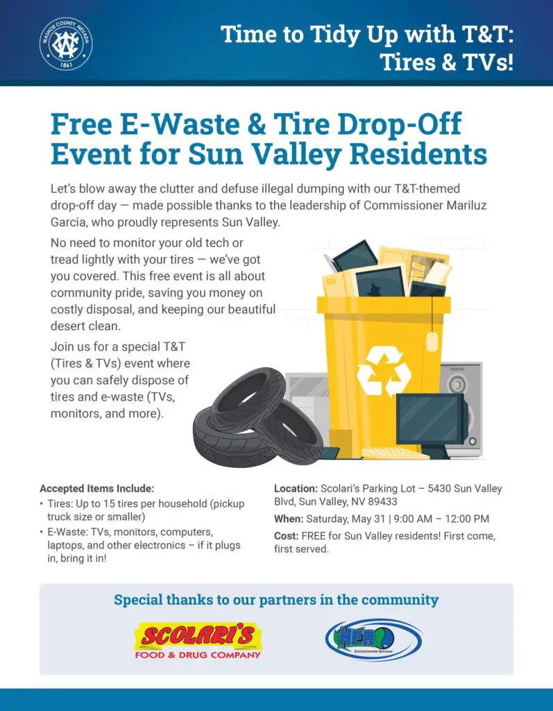 Sun Valley Tires & TVs Drop Off Event 2025
