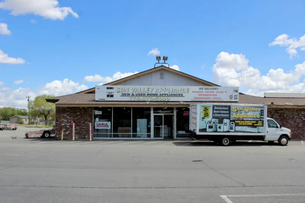 Exterior view of Sun Valley Appliance Center in Sun Valley, Nevada