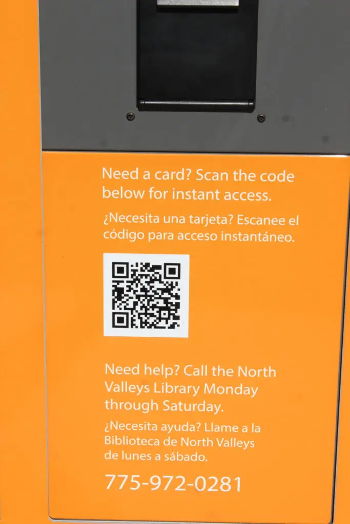 Sun Valley Library Kiosk details