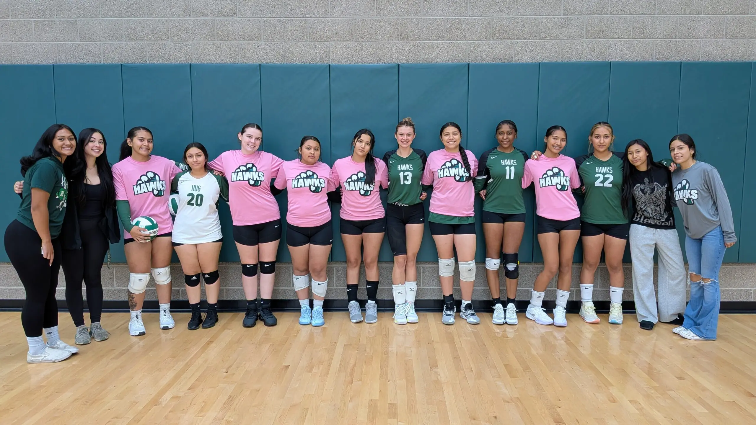 The Hug Hawks Varsity Volleyball Team (2025-2026)