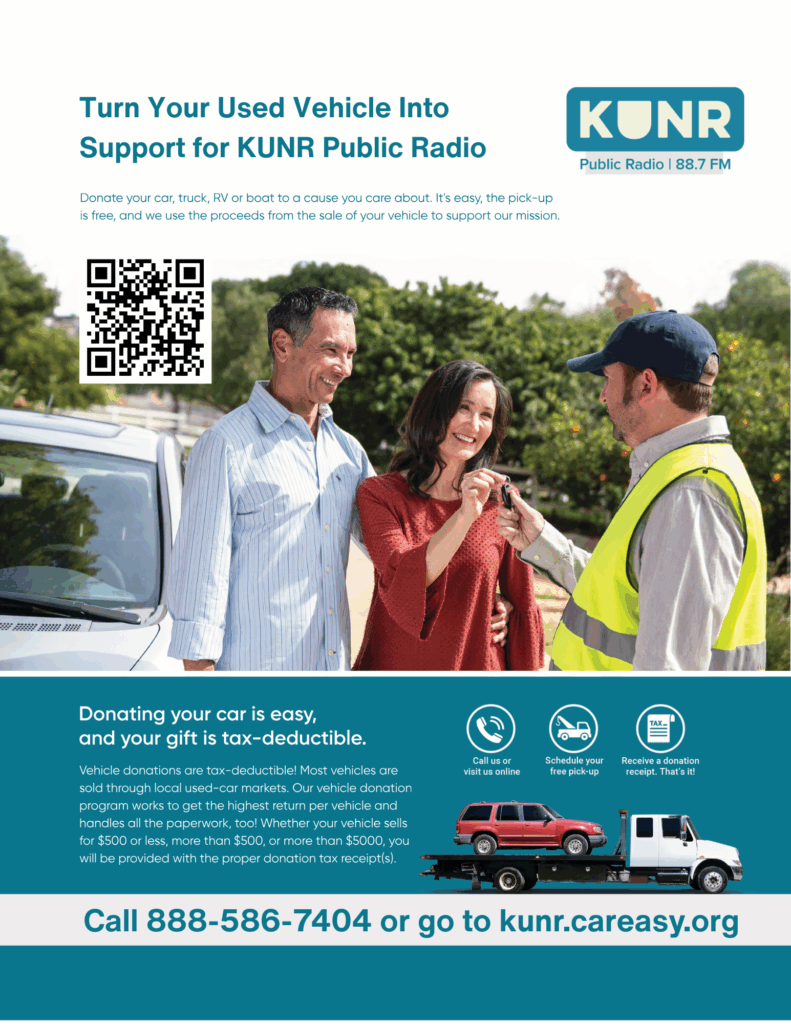 KUNR Public Radio CarEasy Flyer.