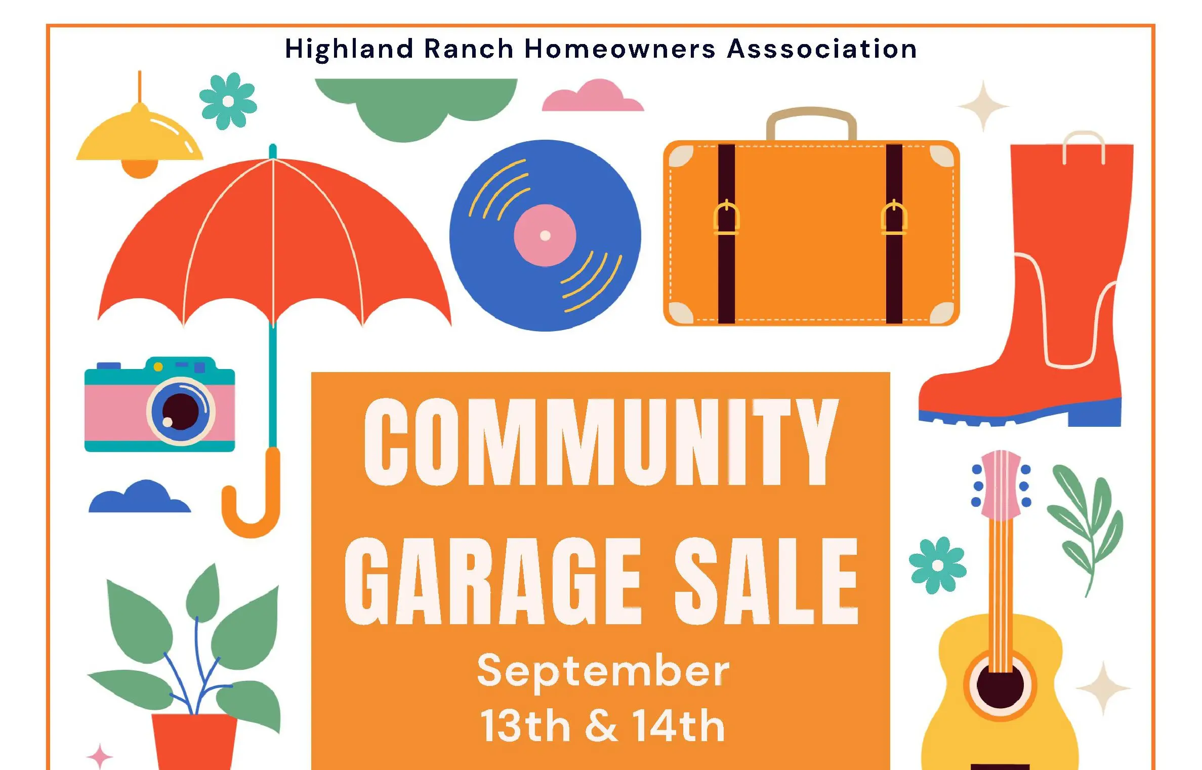 Highland Ranch Fall Garage Sale 2025