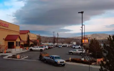 Blood + Brisket = Ambulance Hobey's Casino parking lot in Sun Valley, NV
