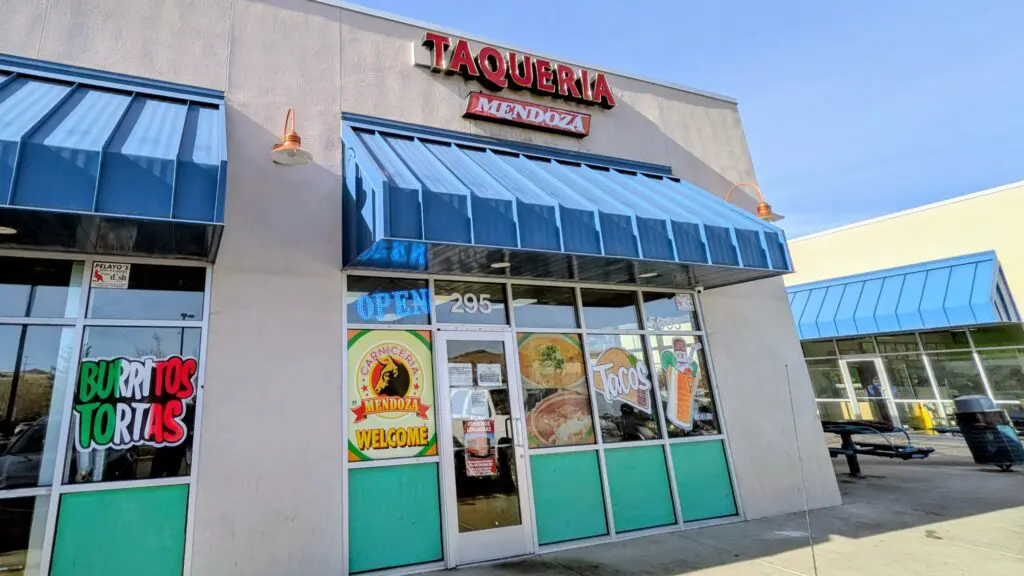 Taqueria Mendoza in Sun Valley, Nevada. Located by Subway, Pizza Hut, and McDonald's in the Sun Valley Center.