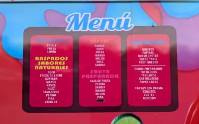 The amazing menu options at Antojitos El Nachito on Sun Valley Blvd in Sun Valley, NV.