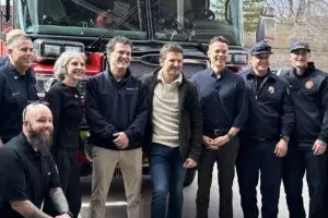 Thumbnail -Jeremy Renner Visits Sun Valley Fire Dept