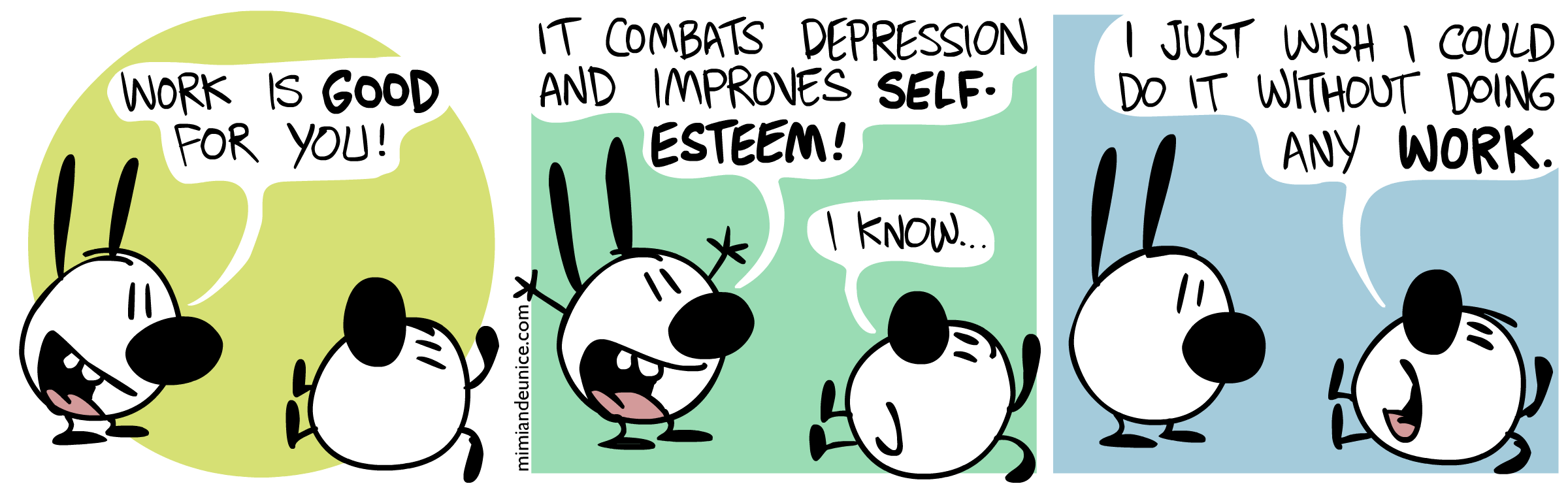 Work. Courtesy of Mimi and Eunice.