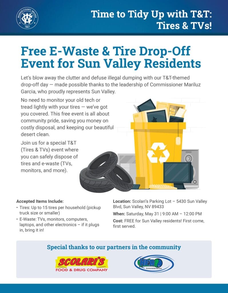 Sun Valley Tires & TVs Drop Off Event 2025