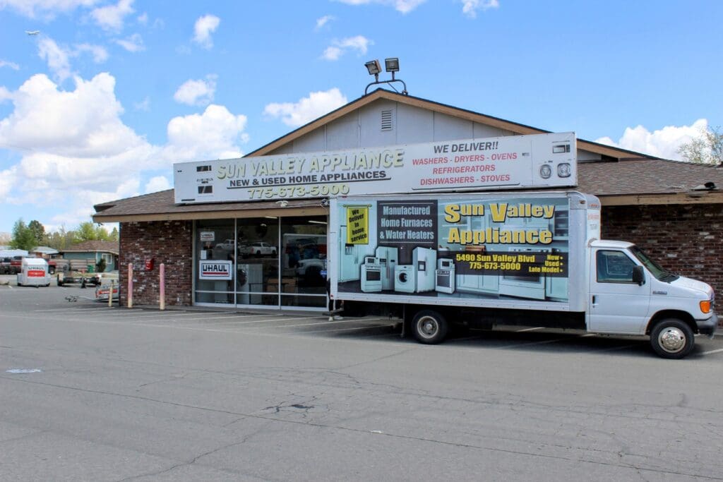 Exterior view of Sun Valley Appliance Center in Sun Valley, Nevada