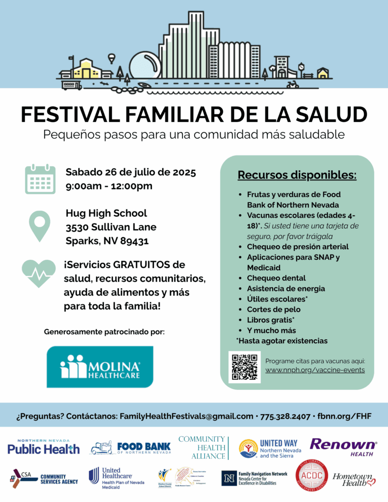 Family Health Festival flyer (Spanish)