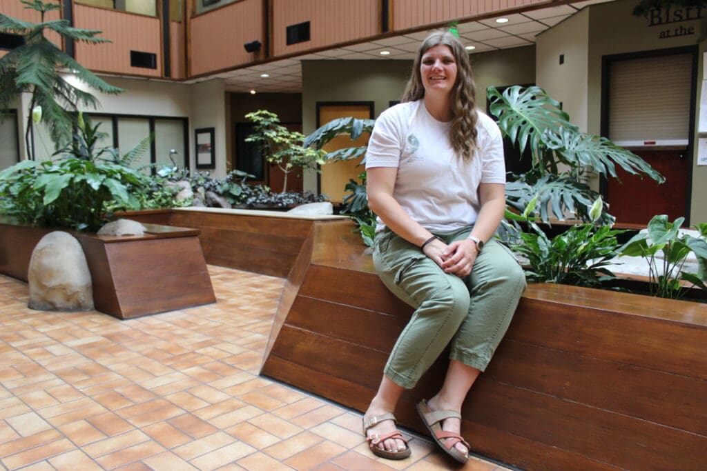 Leah Hunt, owner of Tropical House, enjoys caring for plants of all shapes and sizes!