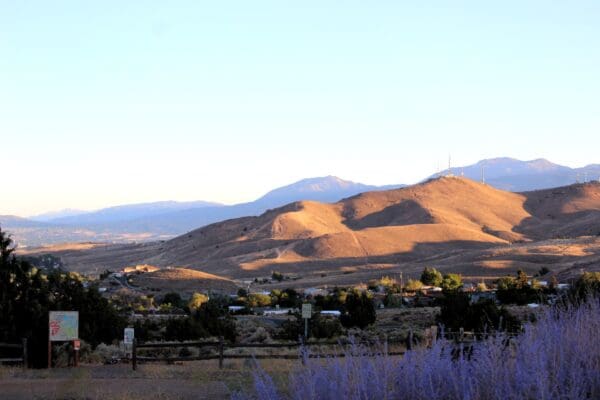 The purple sage blooming in the foreground, the shadows dancing on the hills...