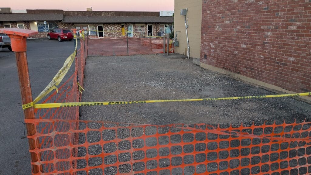 Spot where the old Wells Fargo ATM used to live