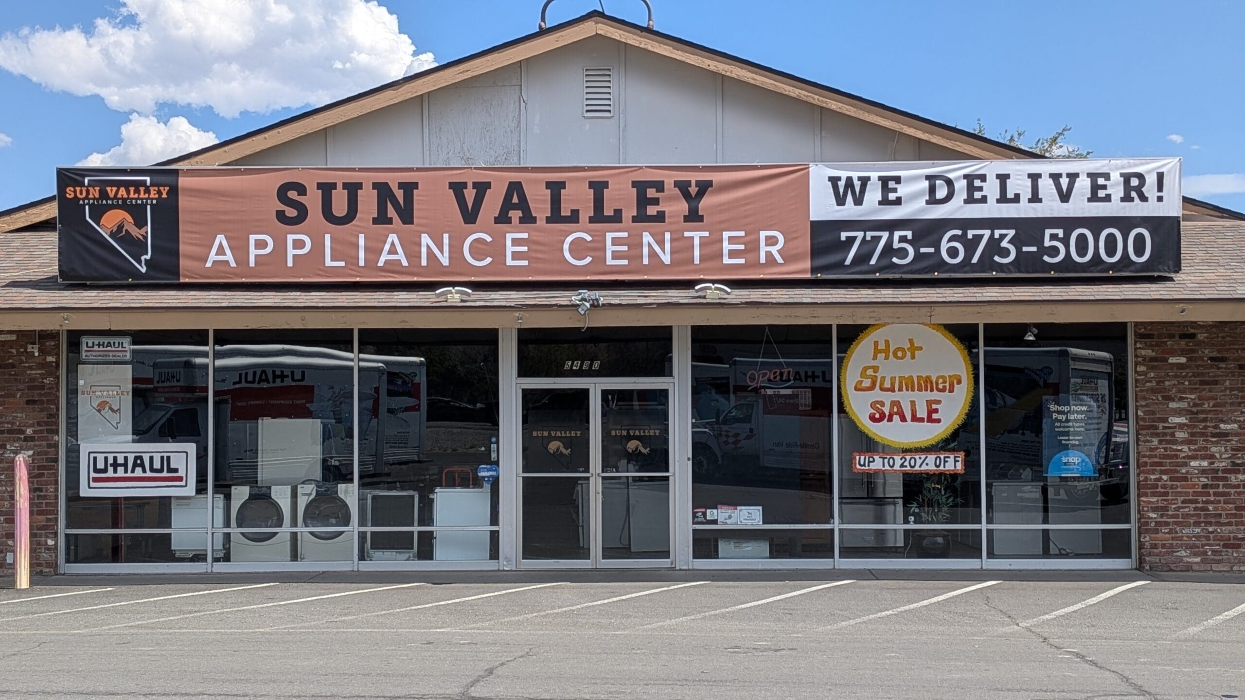 Sun Valley Appliance Center. They Deliver!