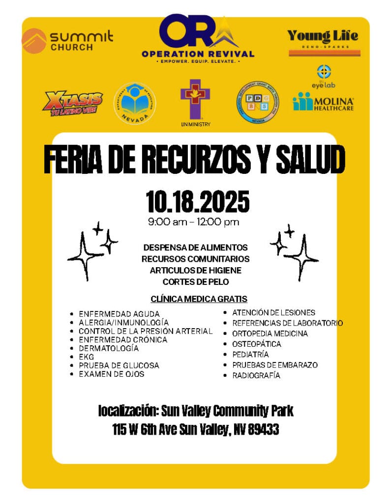 Resource & Health Fair, October 2025 Flyer (Spanish).