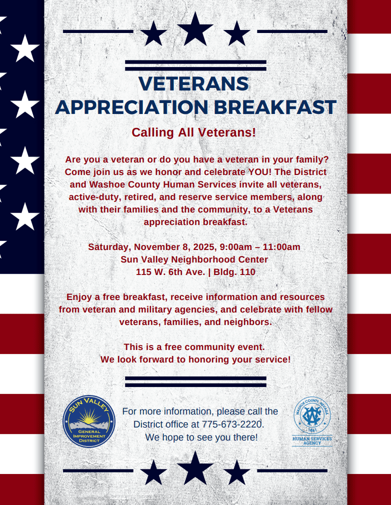 2025 Veterans Day Celebration Flyer (English)
