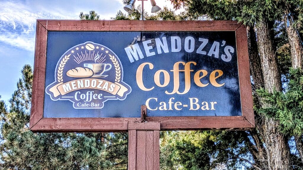 Mendoza's Coffee Shop in Sun Valley, NV. Located next to O'Reilly Auto Parts on Sun Valley Blvd, across the street from the former Scolari's store.