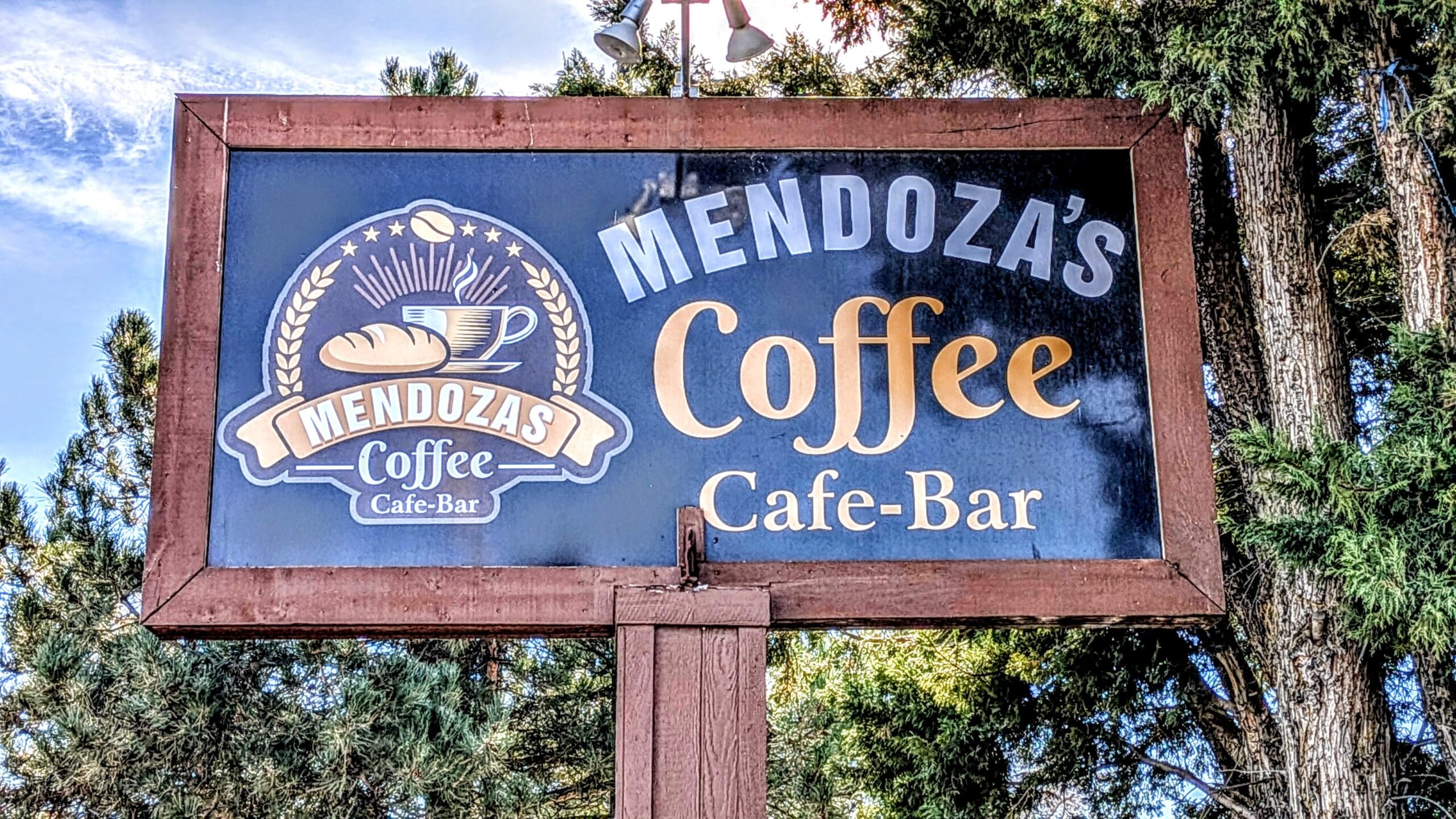 Mendoza's Coffee Shop in Sun Valley, NV. Located next to O'Reilly Auto Parts on Sun Valley Blvd, across the street from the former Scolari's store.