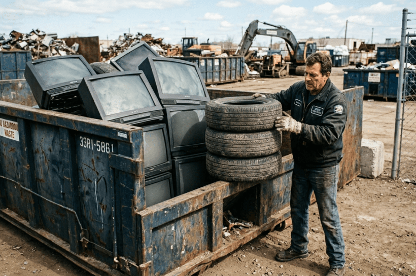 Drop off your unwanted TVs and tires in Sun Valley on Saturday, April 25, 2026.