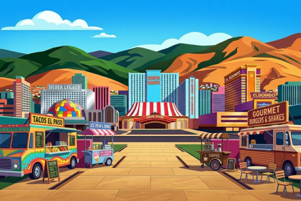 AI-generated image of the Reno, NV cityscape.