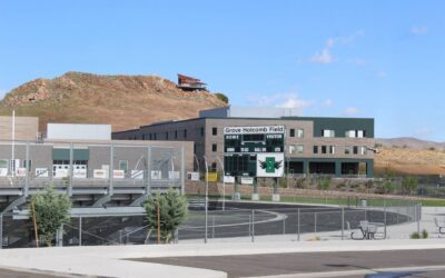 Hug High School, home of Grove Holcomb Field.