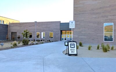 Theater Entrance at Hug High School