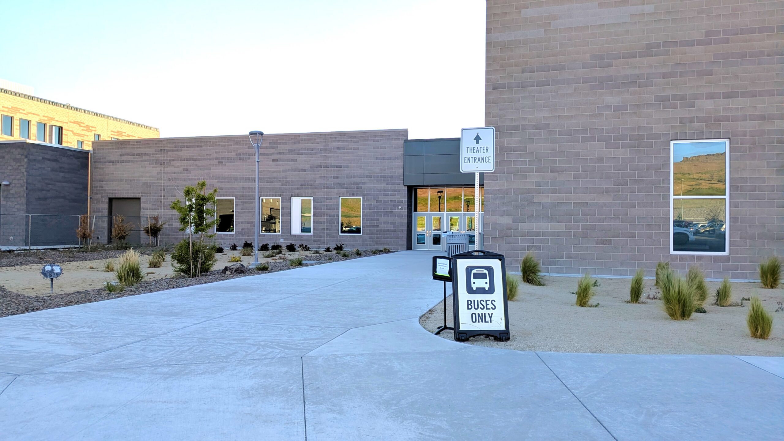 Theater Entrance at Hug High School