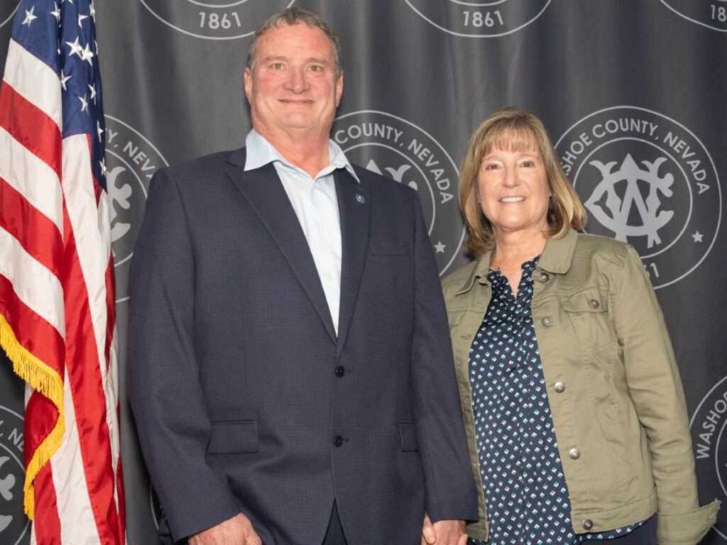 Linda, my wife of 38 years, with me as I registered to put my name on the ballot.