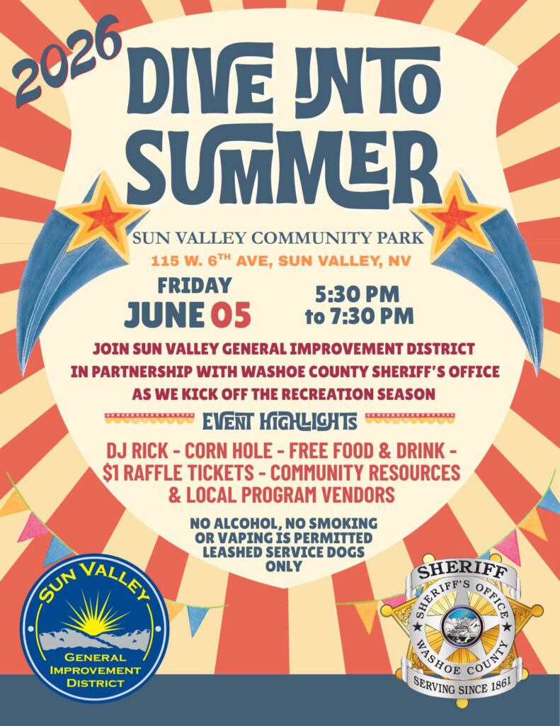 Sun Valley 2026 Dive Into Summer (event flyer)