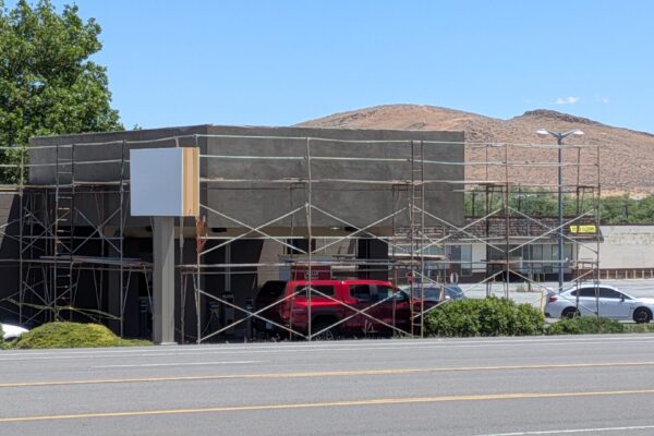 Renovation on the property located at 5440 Sun Valley Blvd in Sun Valley, NV. This is known to most as the old Wells Fargo branch building.