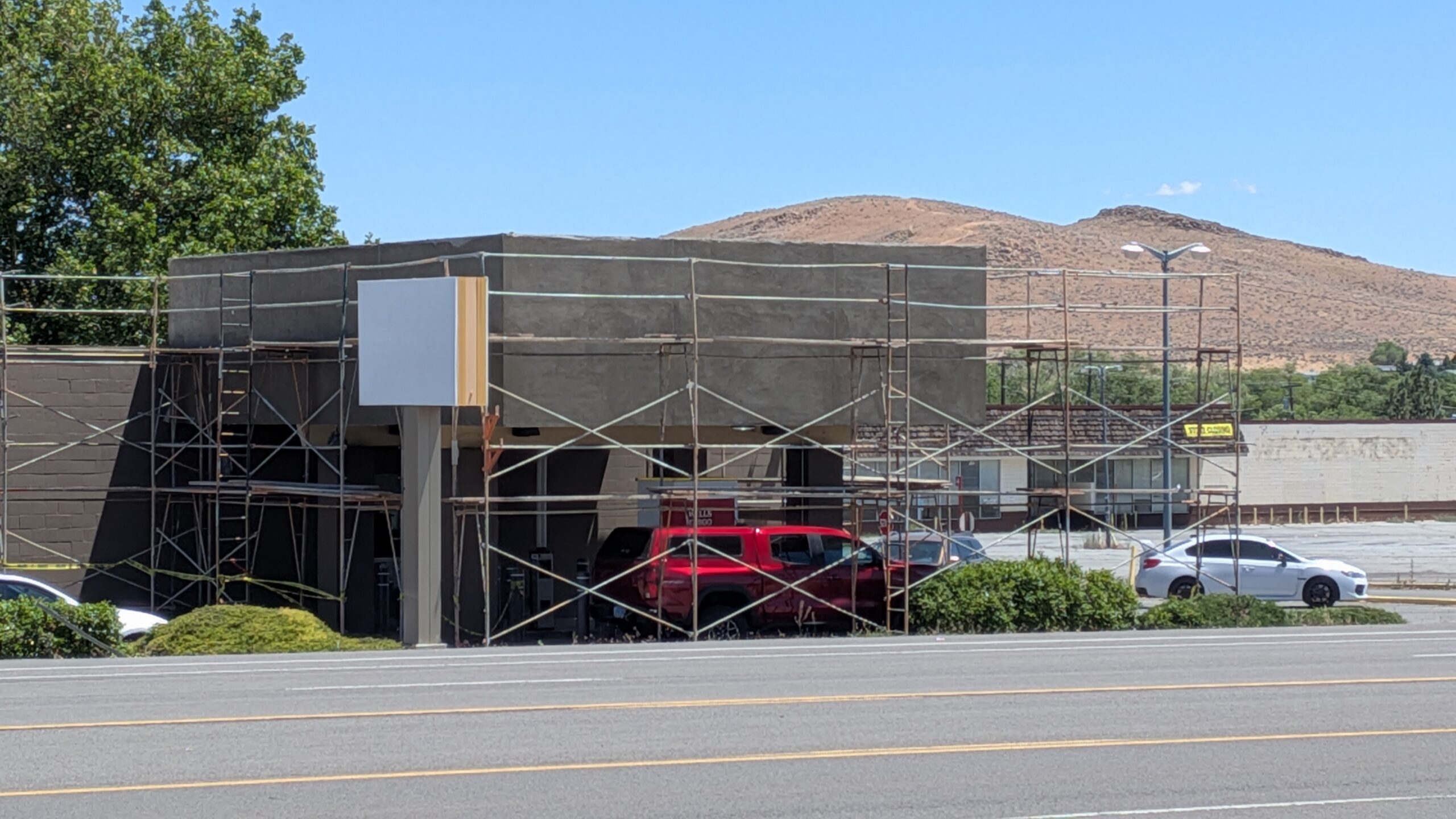 Renovation on the property located at 5440 Sun Valley Blvd in Sun Valley, NV. This is known to most as the old Wells Fargo branch building.