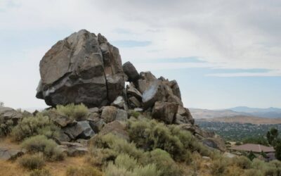 Boulders at Sun Valley Regional Park with Sun Valley in the background. Courtesy of resident Joseph Keller.