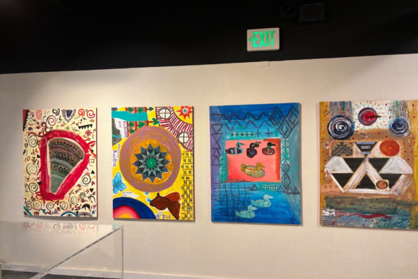 Photo from the Great Basin Native Artists exhibit at the Nevada State Museum. Photo courtesy of Daisy Macias Torres.