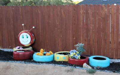 The happy caterpillar, as seen on Sidehill Dr in Sun Valley, NV.